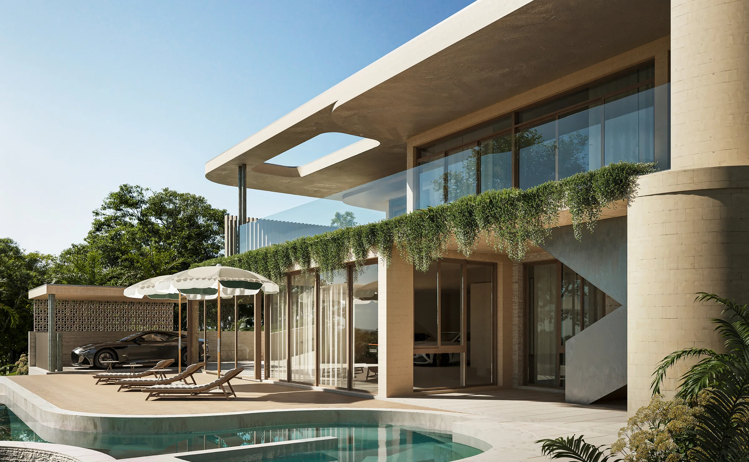 Contemporary residence exterior